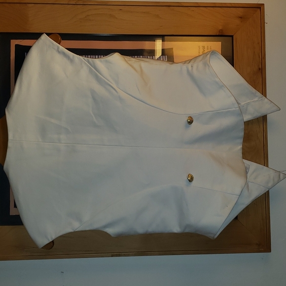 STELLA JAMIE Sophisticated VEST with Gold chain latching buttons SZ x-small - Picture 7 of 7